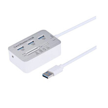7in One HUB+4 Expander TF MS M2 MMC Memory Card Reader Adapter for U Disk PC Laptop Mouse Keyboard USB