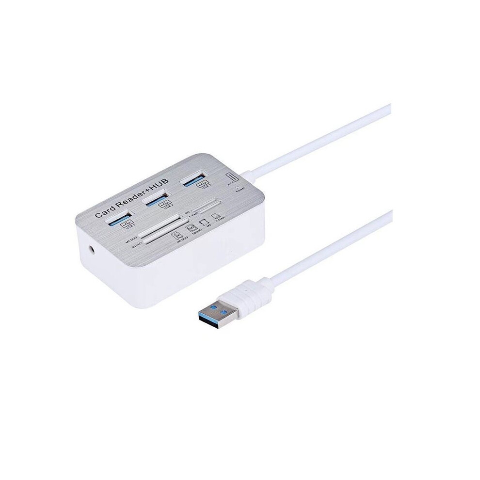 7In One Hub+4 Expander Tf Ms M2 Mmc Memory Card Reader Adapter For U Disk Pc Laptop Mouse Keyboard Usb 6033193093041