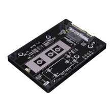 R74C M.2 NVMe auf U.3 PCIe 4.0 X4 SSD SFF-TA-1001 Adapter mit CNC-Gefrästem Aluminiumgehäuse für 2230, 2242, 2260 und 2280 M.2 NVMe SSDs