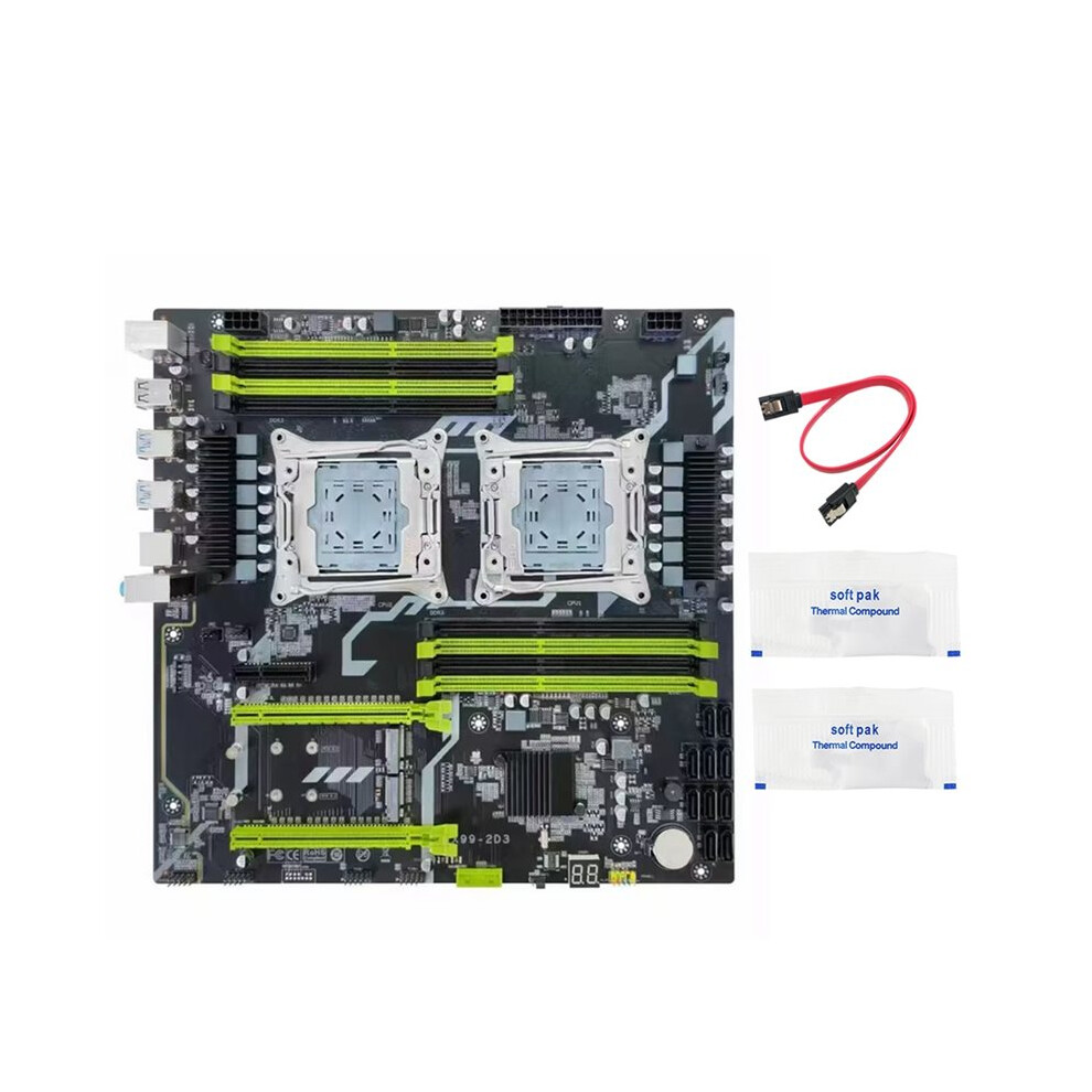 Photos - Other Components X992D3 Motherboard X99 Dual-Socket Motherboard LGA2011-3 M.2 NVMe Gigabit Ethernet Support 8xDDR3 RAM Maximum 256GB