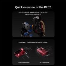 DXC2 Extruder for Series One Snap Away D3vil Fang Cutter System-Precision Cutting for K2PRO K2PLUS