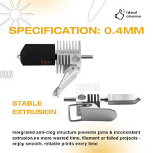 Voor SPARKX I7 Hotend Vervangingsonderdeel Anti-Verstoppingsnozzles Hittebestendige 3D-Printeronderdelen 0,4 mm