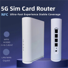 5G CPE Dual Band Gigabit Router LTE Draadloze Kaart Router Mobiele Hotspot 4G/5G CPE Binnenhuisrouter met NFC EU-Stekker