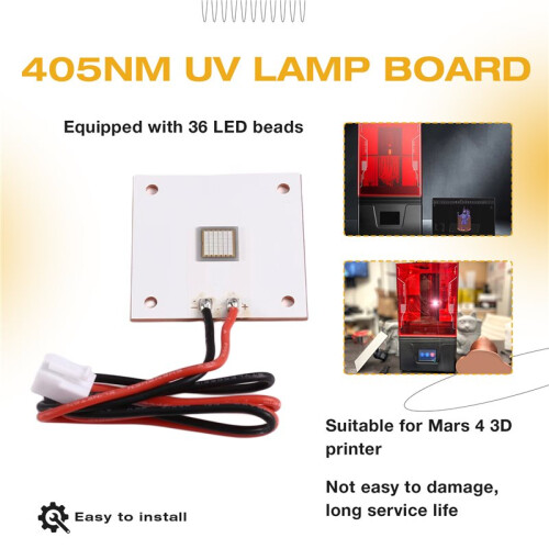 UV Light Board 405nm for   4 3D Printer UV405 Band LED Light Source with 36 LED Beads 1