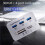 7in One HUB+4  Expander  TF MS M2 MMC Memory Card Reader Adapter for U Disk PC Laptop Mouse Keyboard USB 5