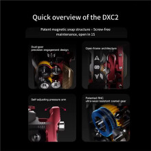 För -Serien DXC2-Extruder One Snap Away D3vil Fang Cutter-System med Motor för PRO 3D-Skrivardelar