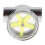 Chromed PC Water Cooling 5 Impeller Water Meter G1/4 Thread for Efficient Cooling 2