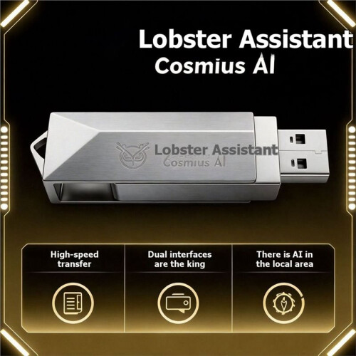 USB Type C OpenClaw AI Assistant 8GB USB Flash Drive for OpenClaw AI Programmers Plug and 2