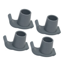 Walker-Zubehör, 4 Stück, Walker Gliders, Ski-Gummi für-Grau