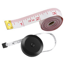 2-in-1-Maßset mit 150 cm langem Federrückholband und 200-Schwarz