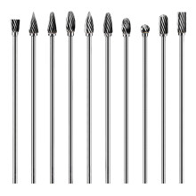 Rotationsfeilenfräser, 3 mm Schaft,-Einzelschlitz 10 Stück
