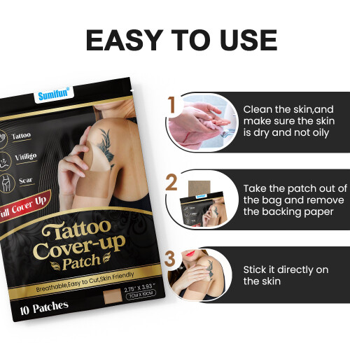 Tattoo Concealer Patch Moedervlek Litteken Witte Vlek Huid Concealer