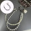 Purse Extender Chain Bag Extender Chain,Pearls-big white beads 3