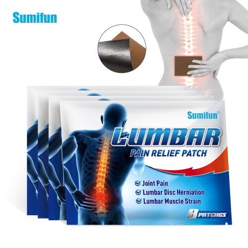 Patch voor lumbale spierspanning. Patch voor lumbale wervels