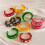 Trendiges geometrisches Harzarmband mit-gelb transparent c 5