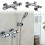 Chrome Thermostatic Bath Shower Mixer Wall Tap 6