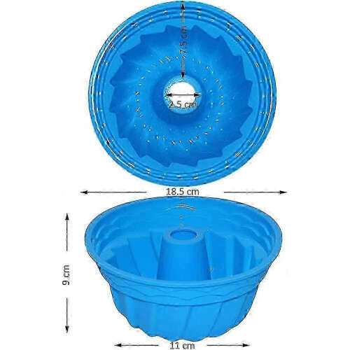 7-Inch Silicone Cake Mold with Matte Surface Reusable Silicone Cake Pan 1