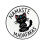 Hands Folded Black Cats Enamel Pin Brooch For Lapel Or Bag 1
