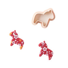 Delicate Clay Mold Set with Plastic Construction Earring-pony.