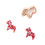 Delicate Clay Mold Set with Plastic Construction Earring-pony. 1