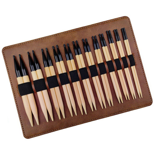 12Pairs Interchangeable Wood Circular Knitting Needle 3.5-10mm