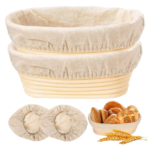 Premium Sourdough Fermentation Holders Set Contains Two Inserts