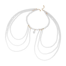 Versatile Geometric Crystals Strand Shoulder Jewelry For Women