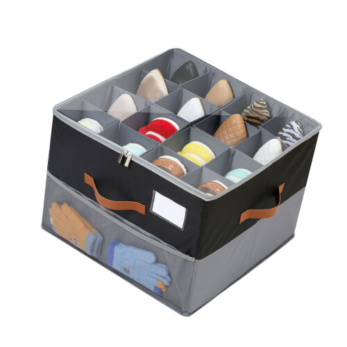 Fashionable Closet Shoe Storage Solution for 8-black gray