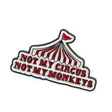 Lightweight Cartoon Circus Tent Alloy Badge Chest Pin Brooch For