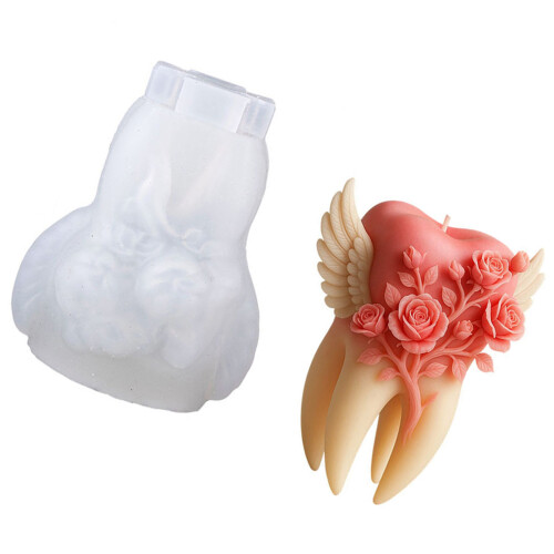 Angel Teeth Rose Candle Silicone Mould Multipurpose Silicone