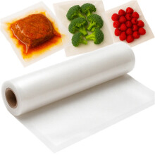 Vacuum Sealer Foil Roll, 28x600cm, Knurled, Clear
