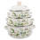 3pcs Enamel Stock Pot Set Flat Bottom Cooking Pots Soup Pots 1