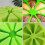 Silicone Triangle 8 Cavity Mold 3Pcs for Baking Use Green Color 3