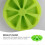 Silicone Triangle 8 Cavity Mold 3Pcs for Baking Use Green Color 5