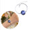 Modern Geometric Loop Bracelet With Stone Holder Metallic-16mm 3