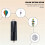 Battery Powered Wind Spinner Black Rotate Motor for Hanging Wind Chime Ornament 2Pcs 6