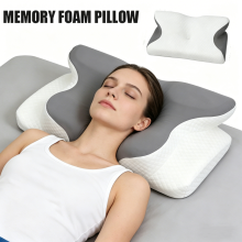 Ergonomic Neck Support Pillow Orthopaedic Memory Foam Neck Pillow Sides Sleeping