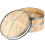 Khaki Bamboo Steamer Multi-Layer Food Steamer Basket for Cooking 1Set 3