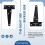 6 PCS 4 Inch T-Strap Hinges Rustic Gate Strap Hinge Rustproof Gate Door Black Hinges for Windows, Fence and Barn Gates 3