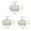3pcs Enamel Stock Pot Set Flat Bottom Cooking Pots Soup Pots 2