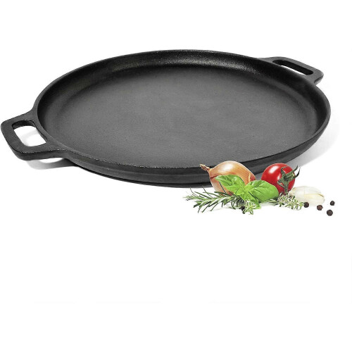 Smooth Baking Tray 35 x 3 Cm In Cast Iron