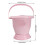 1pc Plastic Buckle Spittoon Household Bed Pan Night Urine Pot with Handle 2