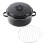 Black Enamel Roasting Pan with Lid, Cooking Pot for Oven and Kitchen Use 1