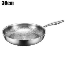 (30cm without cover) Titanium Non-stick Pan, Scratch and Corrosion Resistant, 26cm with Lid, Household Wok