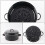 Black Enamel Roasting Pan with Lid, Cooking Pot for Oven and Kitchen Use 5