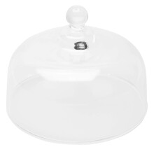 1 Pc Glass Cake Bread Display Cover Dessert Cloche Dish Cover (Transparent )