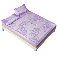 Microvezel beddengoed, 90x195 cm hoeslaken van ijszijde, queensize, voor de slaapkamer, paars, digitale printtechnologie
