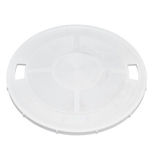 Tampa de skimmer reforçada para piscinas enterradas, substituição para skimmer redondo compatível com SP1091LX, durável com 23 cm de diâmetro.