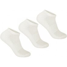 (White) Royal Stallion Three Pack Ladies Cotton Breathable Trainer Socks