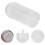 40pcs Pushable Cake Holders Diy Push Cake Mold Cylinder Shaped Cake Pusher Push Pops Plastic Containers with Lids 3